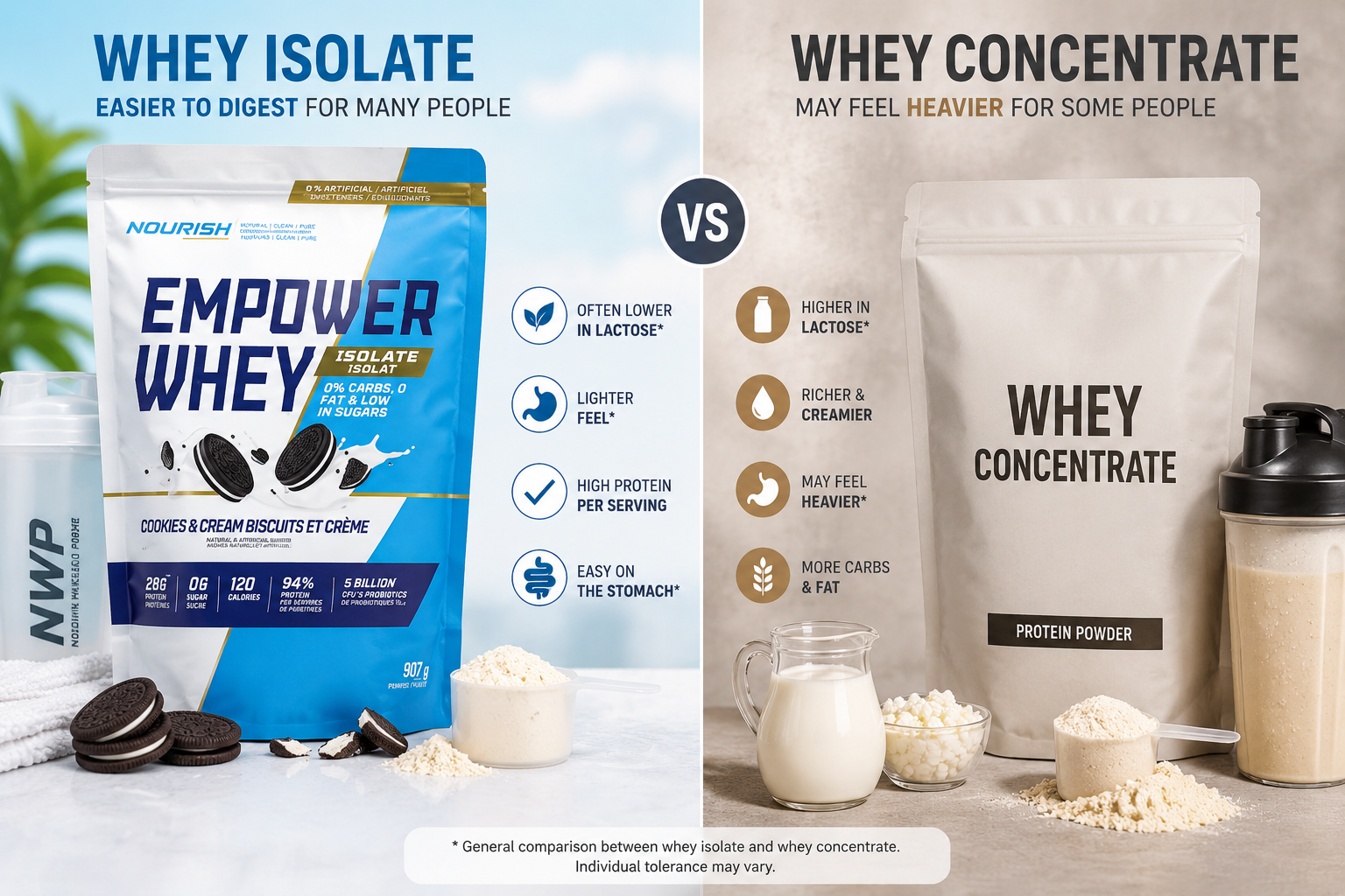 Guide on Whey Isolate vs Concentrate: Which is Easier to Digest?
