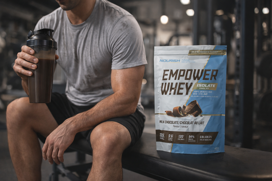 NWP whey isolate protein showing premium quality supplement for muscle recovery and lean muscle growth.